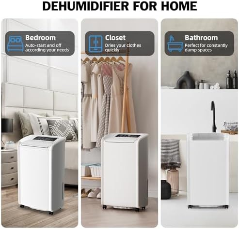 Smart mode 70 pint basement dehumidifier — photo 4