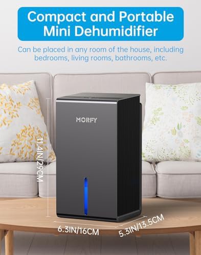 Mini bedroom dehumidifier with auto shut off — photo 3