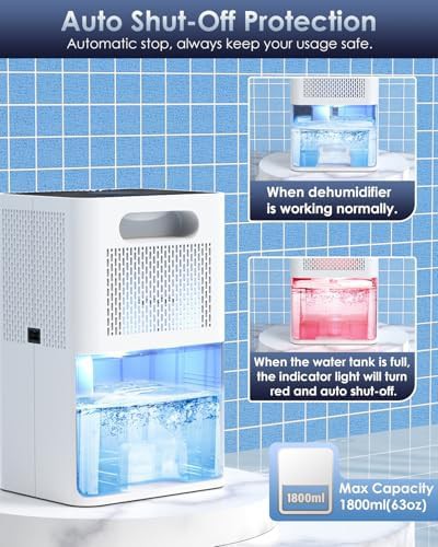 Quiet portable dehumidifier with sleep mode — photo 5
