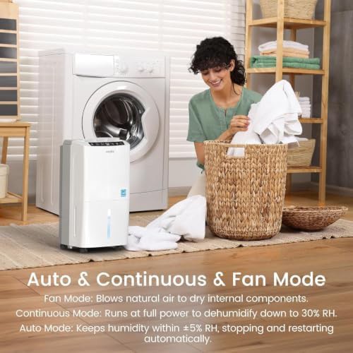 Efficient 30 pint home and basement dehumidifier — photo 5