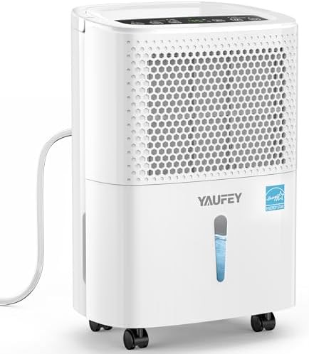 Efficient home dehumidifier with 24h timer