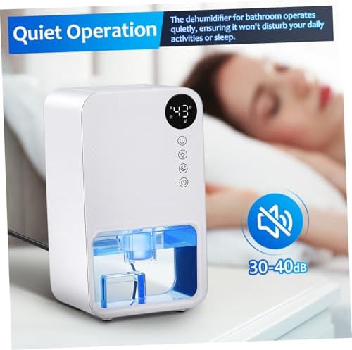 Small white dehumidifier with auto shutoff — photo 4