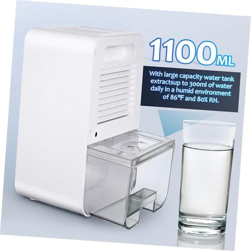 Small white dehumidifier with auto shutoff — photo 5