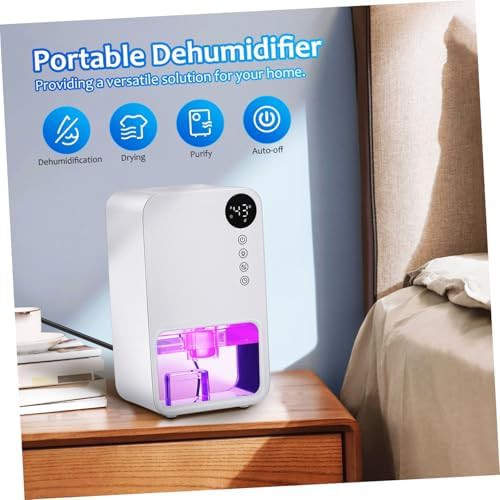 Portable bedroom dehumidifier with color LED — photo 4