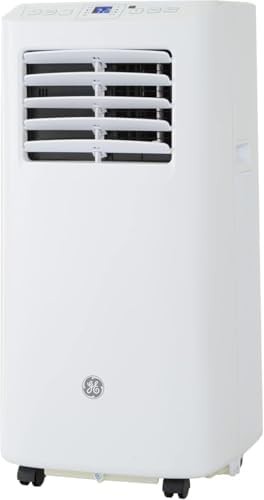 White portable air conditioner with dehumidifier
