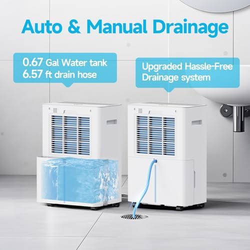 Smart compressor dehumidifier with drain hose — photo 4