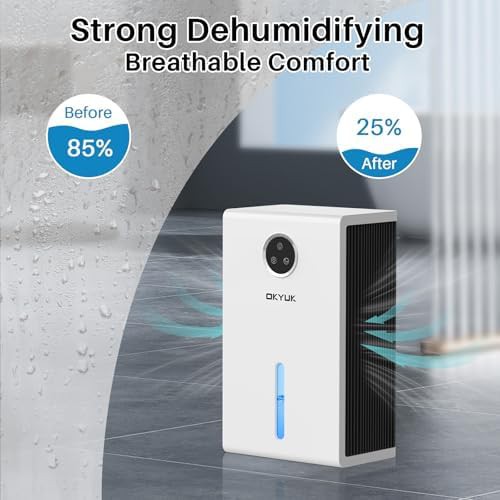 Quiet 1000 sq. ft dehumidifier with LED — photo 3
