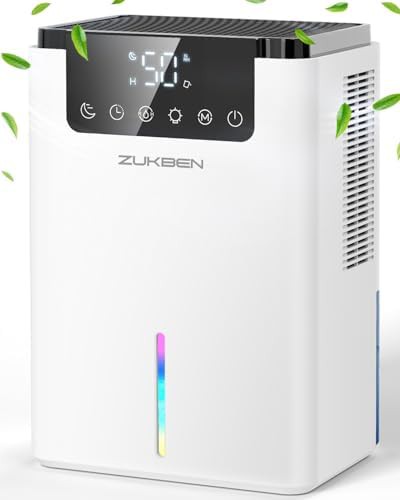 Portable bedroom dehumidifier with 24h timer