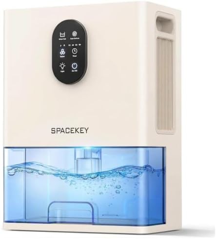 White dual core dehumidifier with timer