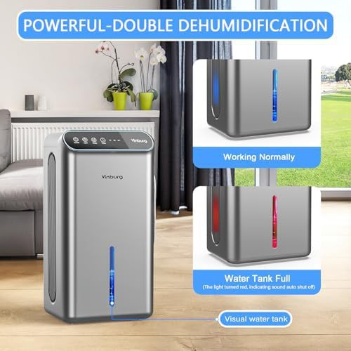 Basement 85 oz dehumidifier with drain hose — photo 5