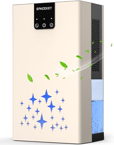 Beige dual core dehumidifier with sleep mode