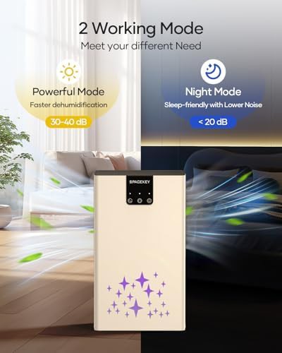 Beige dual core dehumidifier with sleep mode — photo 5
