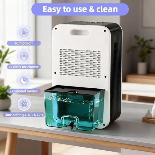 Quiet 75 oz dehumidifier with auto shut off — photo 3