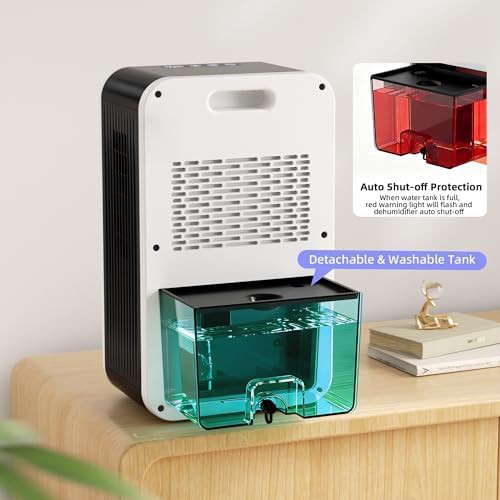 Quiet 75 oz dehumidifier with auto shut off — photo 5