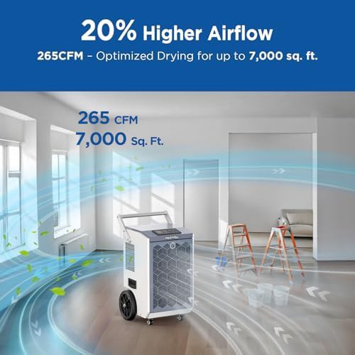 160 pint commercial basement dehumidifier with pump — photo 4