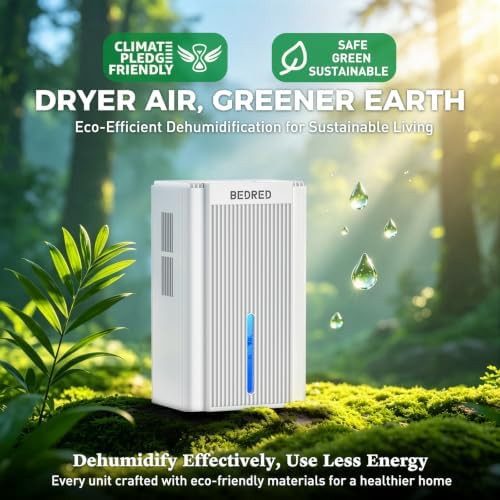 White quiet dehumidifier with ambient light — photo 5