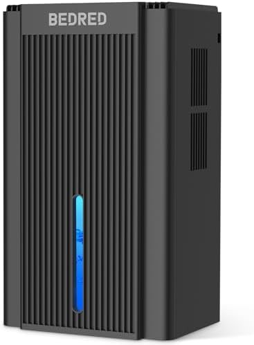 Black ultra quiet bedroom dehumidifier