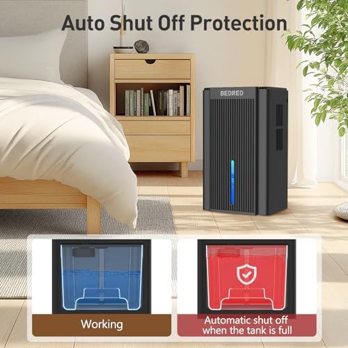 Black ultra quiet bedroom dehumidifier — photo 4