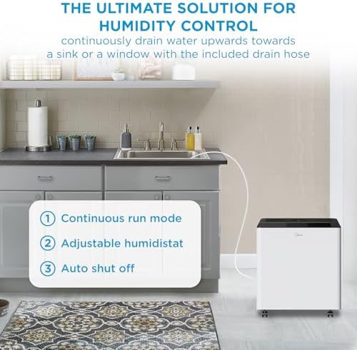 Midea 50 pint dehumidifier with pump — photo 4