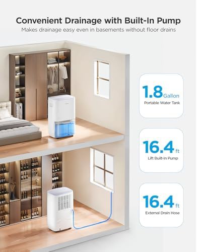 Built-in pump dehumidifier for 4500 sq. ft — photo 3