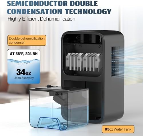 Dual core bathroom dehumidifier 800 sq ft — photo 3