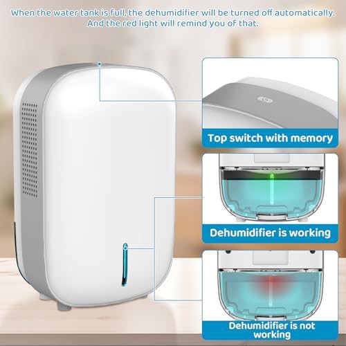 Mini Electric Dehumidifier with Auto Shut-Off — photo 4