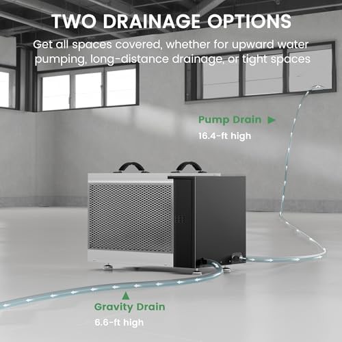 Crawl space dehumidifier with built-in pump — photo 5