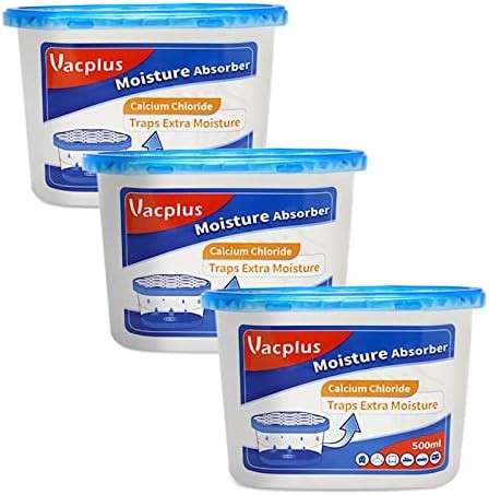 Vacplus fragrance free moisture absorber 3 pack