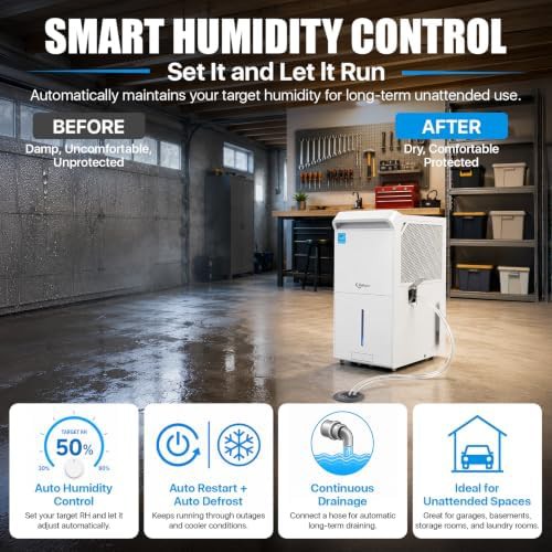 High capacity basement dehumidifier for large spaces — photo 5
