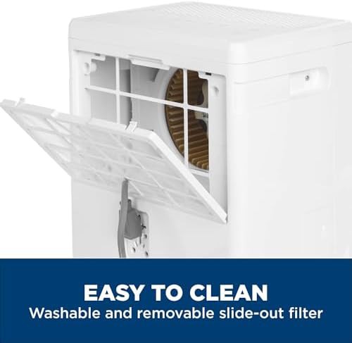 Medium room 35 pint dehumidifier with drain — photo 5