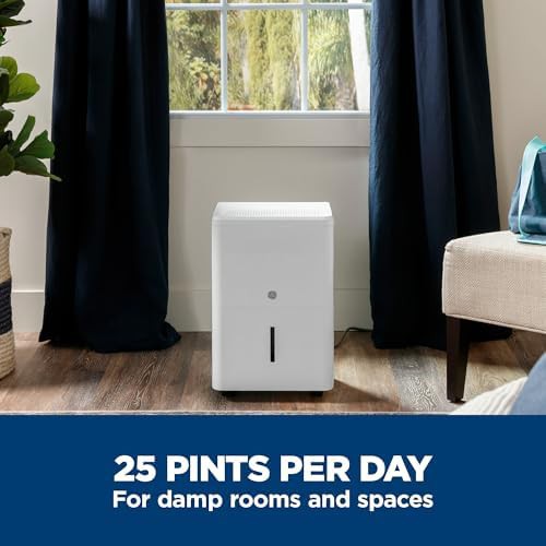 Compact 25 pint dehumidifier for bedrooms — photo 4