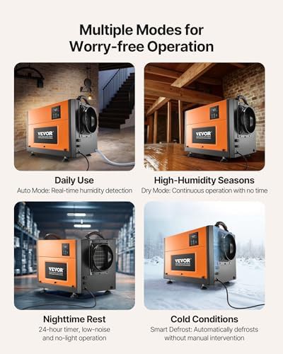 Commercial dehumidifier with drain hose and pump — photo 4