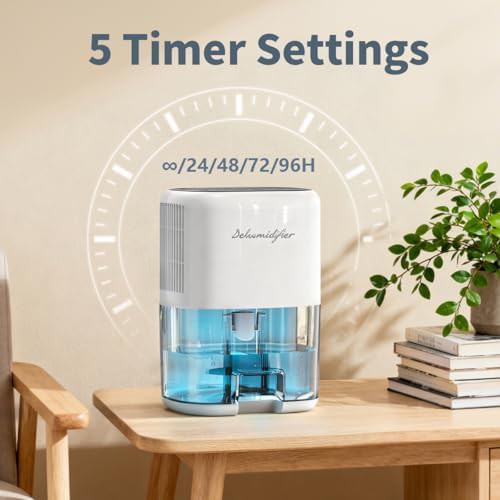 Portable Small Basement Dehumidifier with LED — photo 5