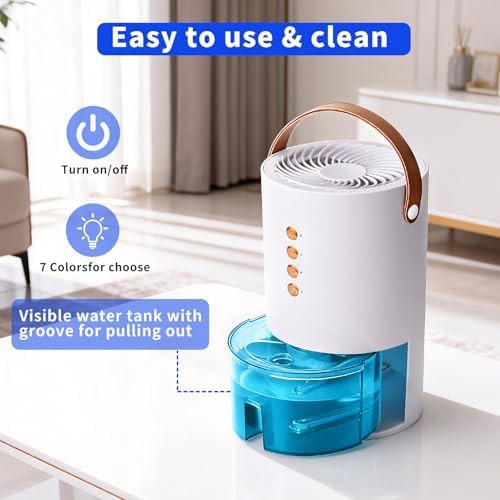 Quiet sixty ounce closet dehumidifier — photo 4