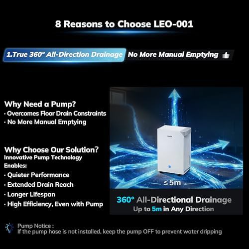 Built in pump energy star efficient dehumidifier — photo 3