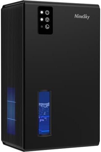 Black home dehumidifier with large water tank