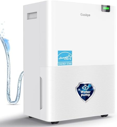 White Energy Star dehumidifier with pump