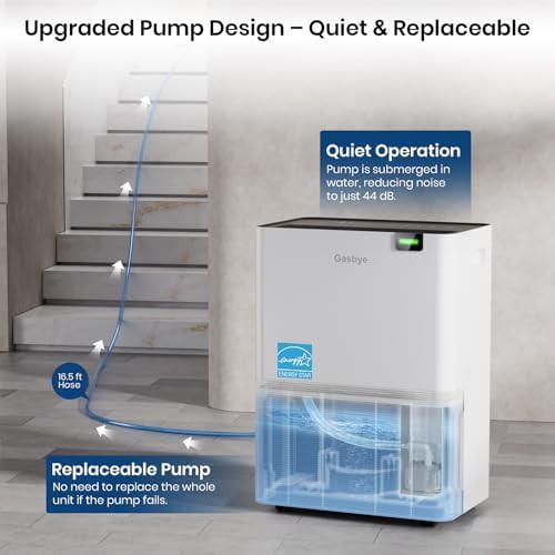 White Energy Star dehumidifier with pump — photo 3
