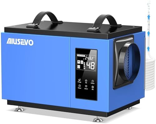 Crawl space dehumidifier with built-in pump
