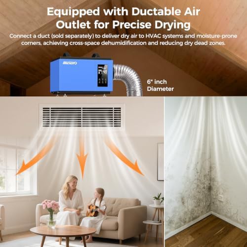 Crawl space dehumidifier with built-in pump — photo 3