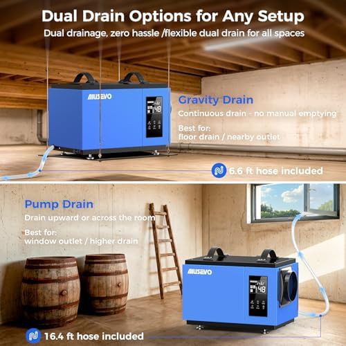 Crawl space dehumidifier with built-in pump — photo 4