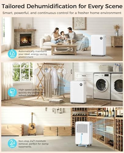 32 Pint Basement Dehumidifier with Hose — photo 4