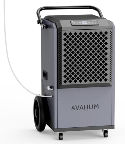 Blue commercial dehumidifier with pump 320 pint