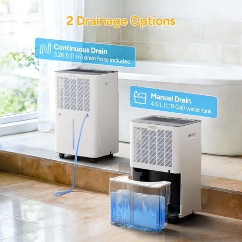 DR.PREPARE 3800 sq ft smart Wi-Fi dehumidifier — photo 4