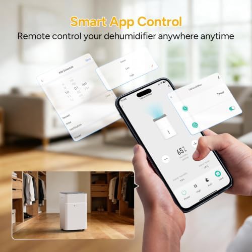 DR.PREPARE 3800 sq ft smart Wi-Fi dehumidifier — photo 5