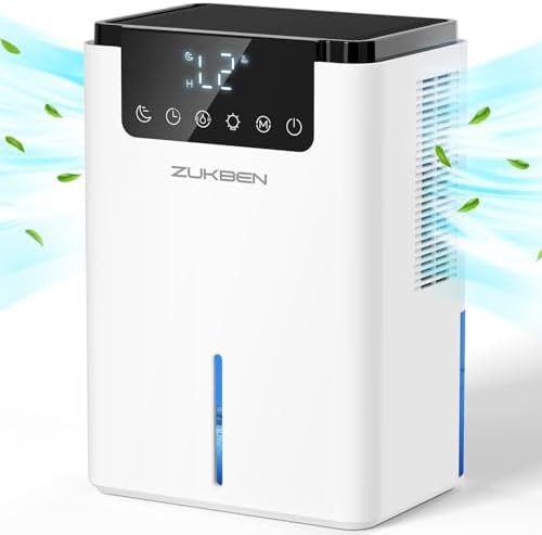 Quiet bedroom dehumidifier with 75 oz tank
