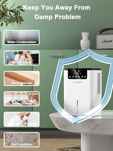 Quiet bedroom dehumidifier with 75 oz tank — photo 5