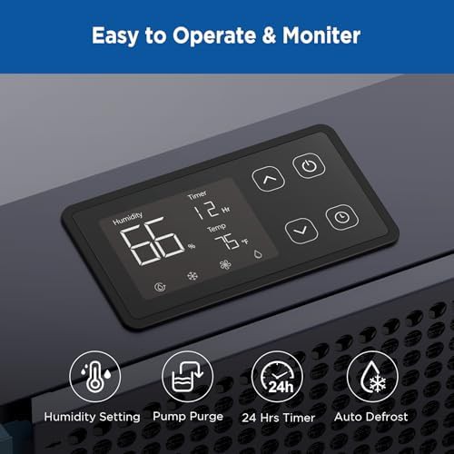 305 pint basement dehumidifier with auto defrost — photo 5