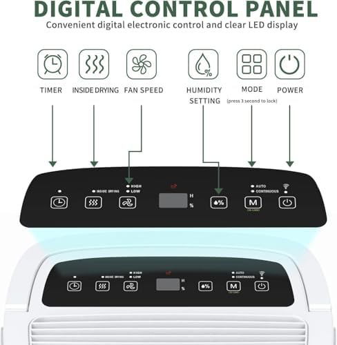 WiFi 80 pint energy star large space dehumidifier — photo 4