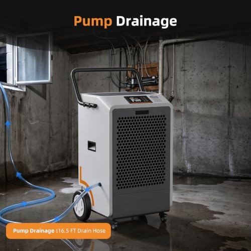 High capacity commercial dehumidifier with pump — photo 3
